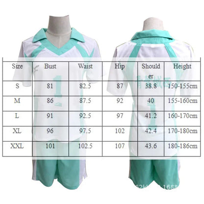 Msby Black Jackals Cosplay Costume Haikyu Volleyball Club Karasuno Nekoma Karasuno High School Sportswear Jersey Uniform