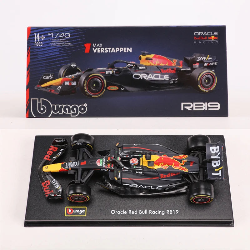 Burago 1:43 Red Bull Racing RB19 2023 NO.1 &11 Alloy Luxury Vehicle Diecast Cars Model Toy Collection Gift