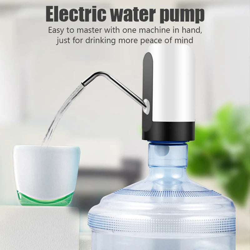 Smart Bottle Water Dispenser Electric Water Gallon Pump USB Charging Automatic Bottle Water Pump Auto Switch Drinking Dispenser