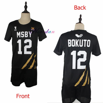Msby Black Jackals Cosplay Costume Haikyu Volleyball Club Karasuno Nekoma Karasuno High School Sportswear Jersey Uniform