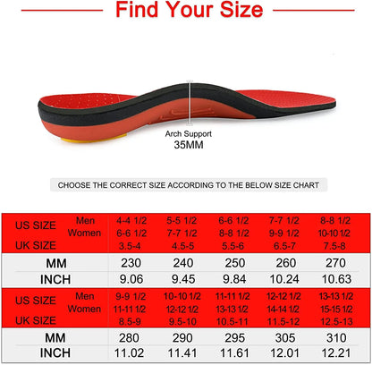 Plantar Fasciitis Orthopedic Sport Insole Men Women Sneaker Flat Feet High Arch Support Orthotic Insoles Plantillas Insert Sole