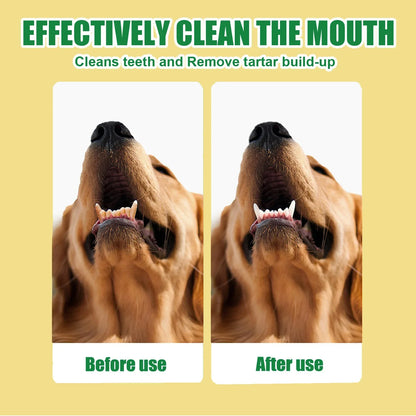 Pet Tooth Cleaning Spray Dog Tartar Plaque Remover Halitosis Cleaning Spray Pet Deodorant Oral Care Kitten Dental Cleaning Tool