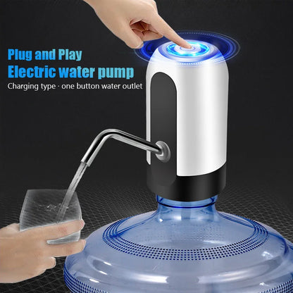 Smart Bottle Water Dispenser Electric Water Gallon Pump USB Charging Automatic Bottle Water Pump Auto Switch Drinking Dispenser