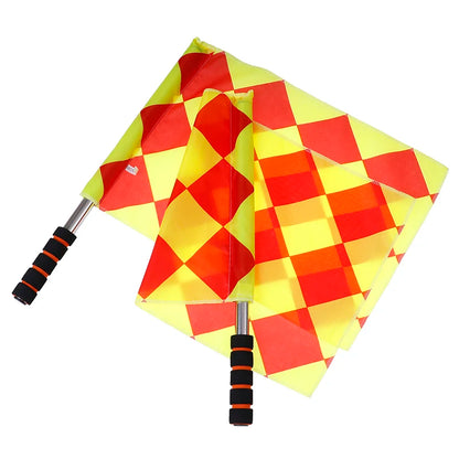 Soccer Referee Flags Professional Fair Play Football Linesman Flags With Bag