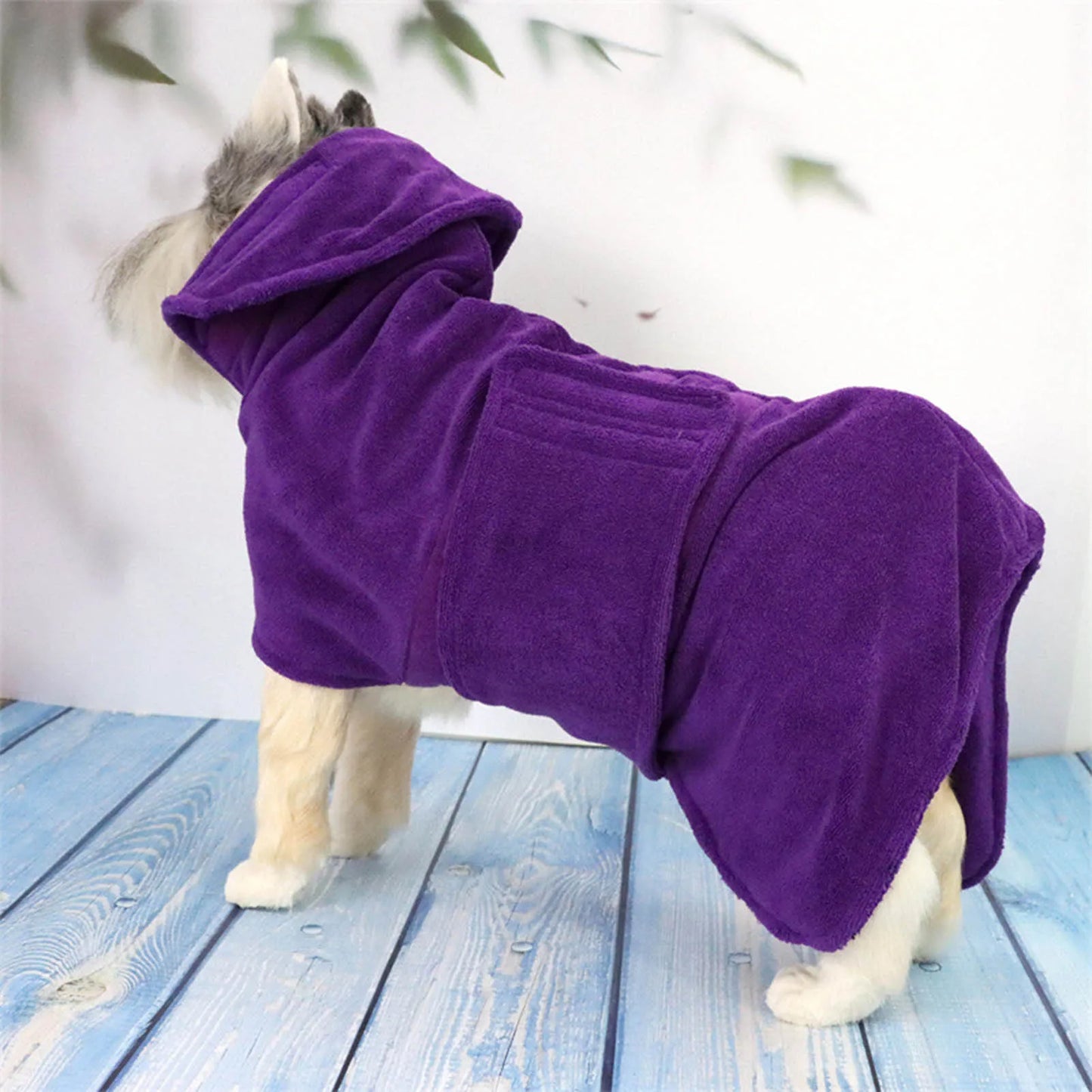 Dog Bathrobe For Dog Drying Towel Microfiber Quickly Absorbing Water Bath Towel Cat Hood Pet Bath Towel Grooming Pet Product