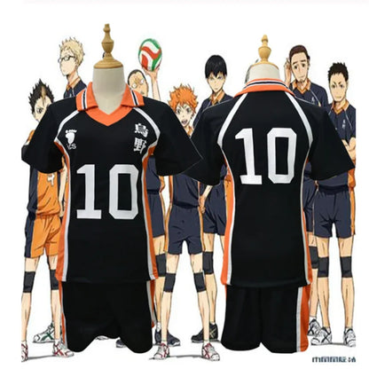 Msby Black Jackals Cosplay Costume Haikyu Volleyball Club Karasuno Nekoma Karasuno High School Sportswear Jersey Uniform