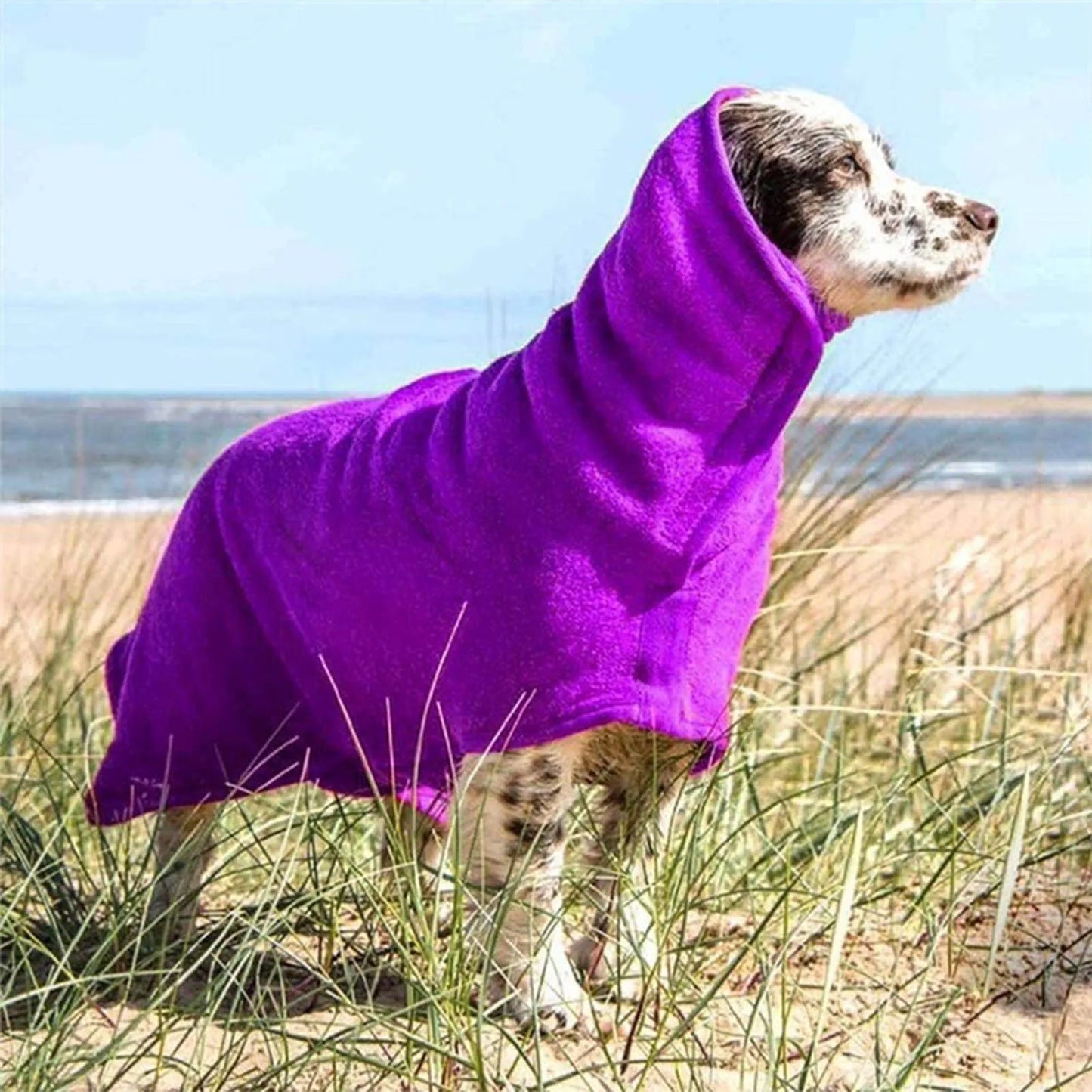 Dog Bathrobe For Dog Drying Towel Microfiber Quickly Absorbing Water Bath Towel Cat Hood Pet Bath Towel Grooming Pet Product