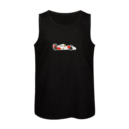Senna with MP4/4 Tank Top Men's tops Vests sleeveless Men's t-shirts